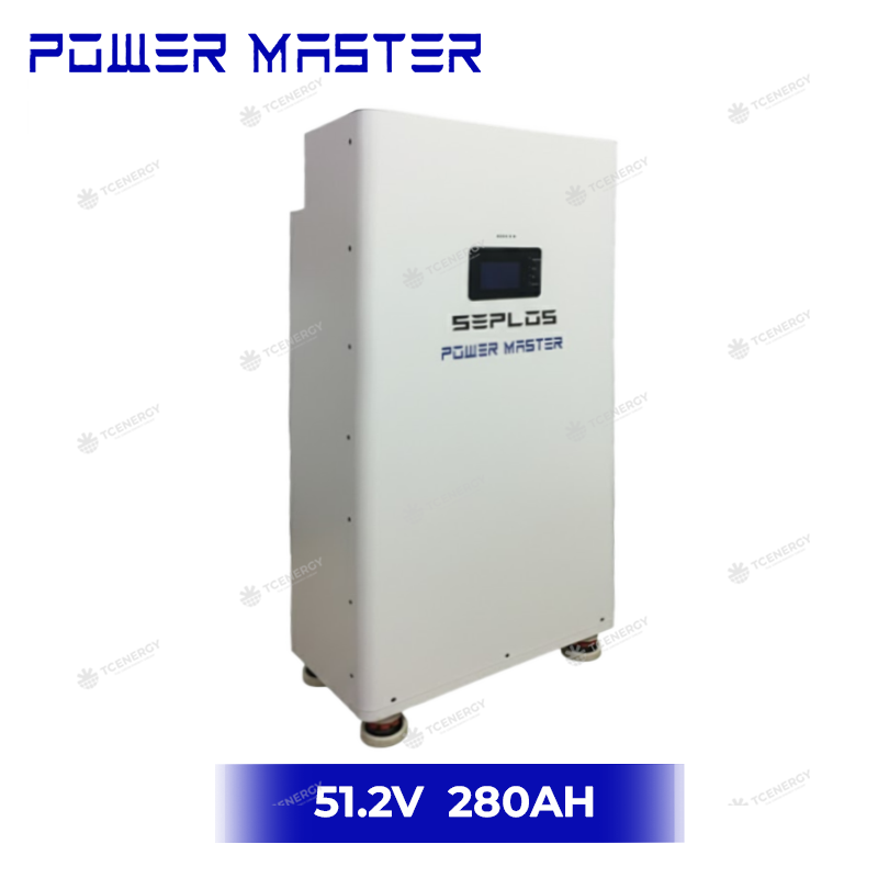Pin Lưu Trữ Điện Năng Lượng Mặt Trời PowerMaster 14kWh 51.2V – 280Ah (Màu Trắng)