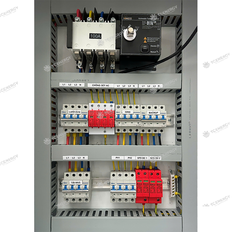 Tủ Điện Hybrid 3 Pha Đấu Sẵn
