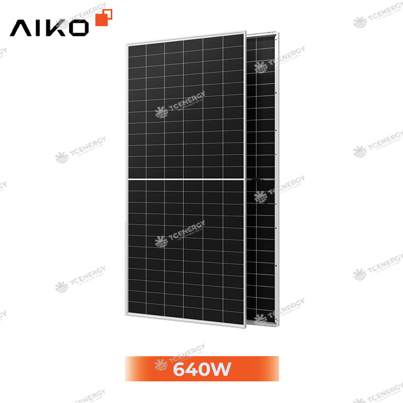 Tấm Pin Năng Lượng Mặt Trời AIKO 640W 2 Mặt Kính