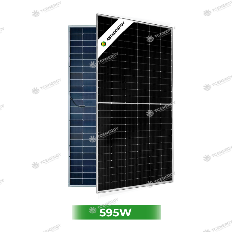 Tấm Pin Năng Lượng Mặt Trời Astronergy 595W 2 Mặt Kính