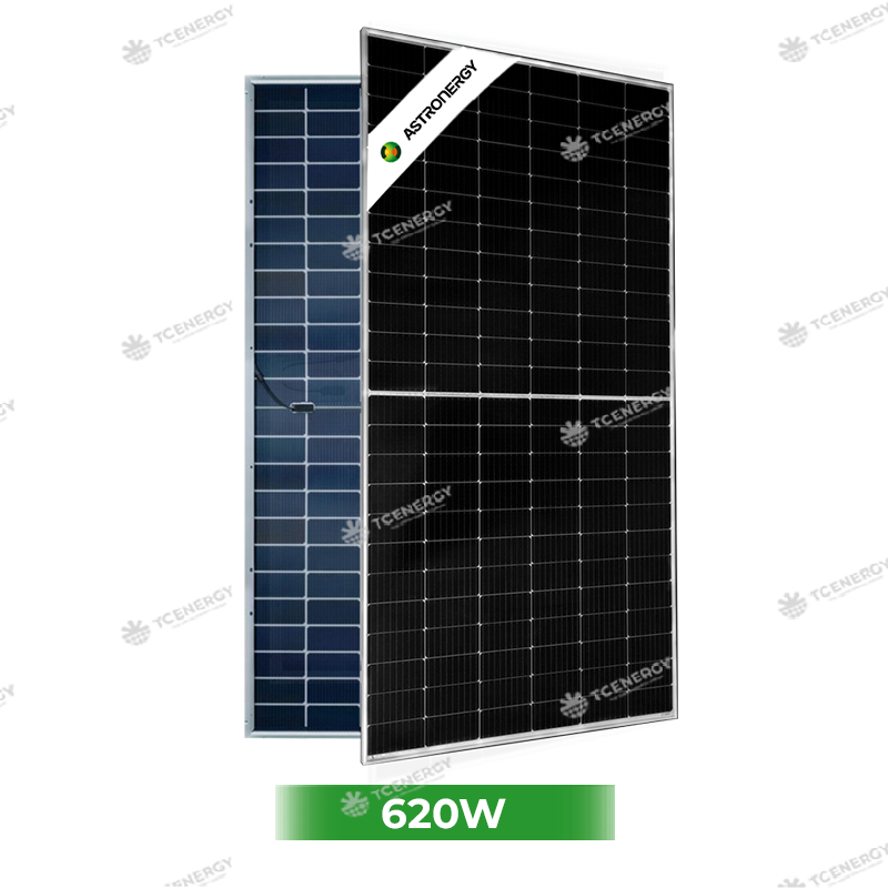 Tấm Pin Năng Lượng Mặt Trời Astronergy 620W 2 Mặt Kính