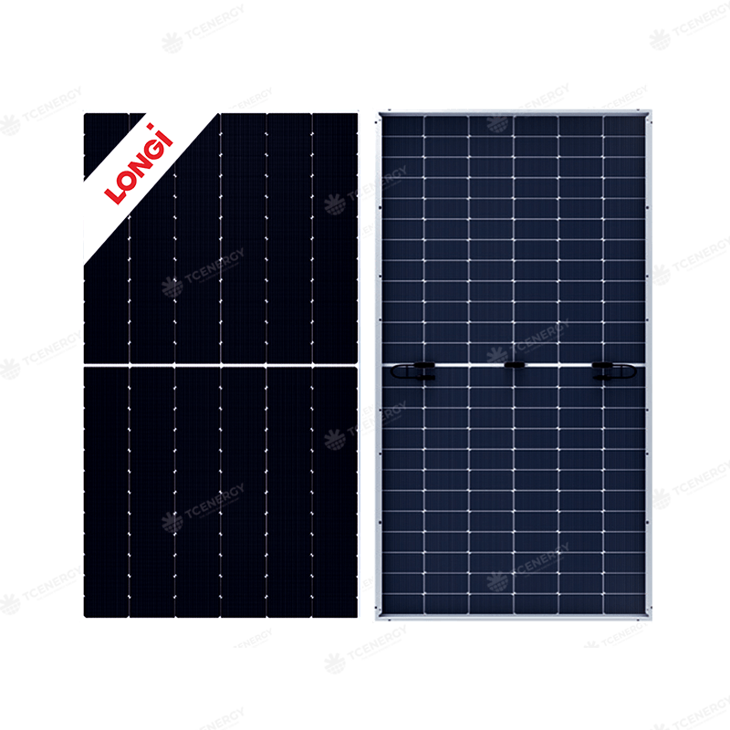 Tấm Pin Năng Lượng Mặt Trời Longi Solar 585W 2 Mặt Kính